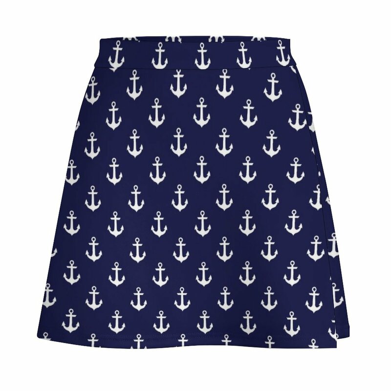 Morskie kotwice wzór Mini spódnica spódnica damska letnia odzież 2023 damska nowość w ubraniach koreański styl odzież