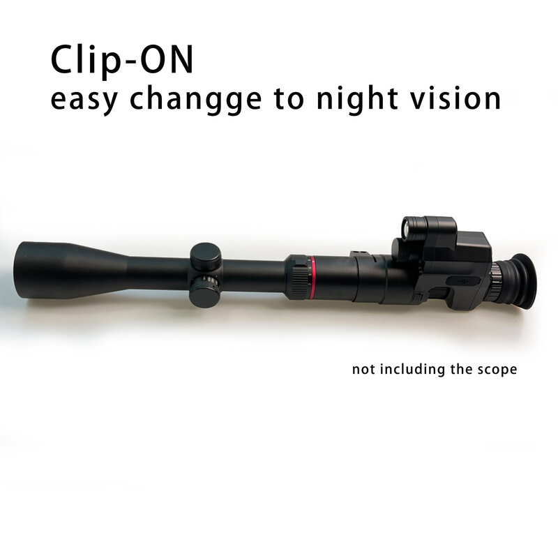 Mira de visión nocturna con Clip, cámara Digital Monocular de caza con WiFi 1080P, punto rojo PARD NV007V