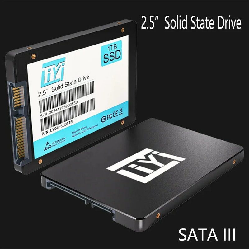 ラップトップおよびデスクトップ用のソリッドステートハードディスク,SSD 128GB, 256GB, 512GB, 1テラバイト,2テラバイト,2.5,sata3,10個