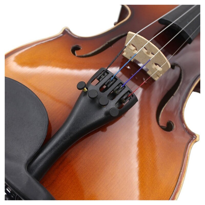 Tailpiece liga de alumínio para violino, afinadores finos, durável e forte, estilo Hill, 3/4, 4, 4, 4, 5