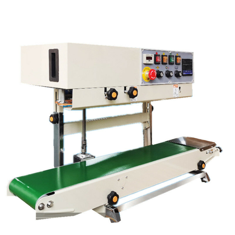 Automatic Vertical Stand Continous Band Sealer, Bag Sealing Machine