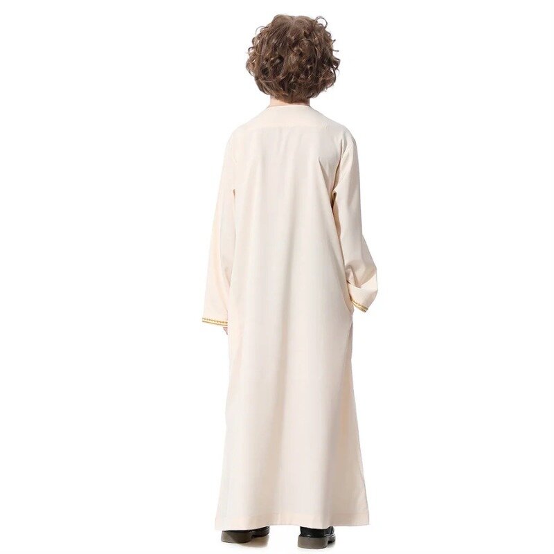 Ropa árabe musulmana de Dubái para niños, túnicas de caftán Abaya, Ramadán islámico, Jubba, Thobe árabe, trajes de caftán para niños, vestido largo