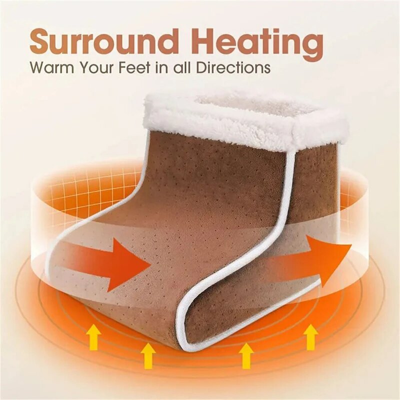 Elektrische Fuß heizung 5 Modi Heizung Steuerung Einstellung wasch bar beheizt Thermo-Fuß wärmer Massage gerät Fußpflege Polster