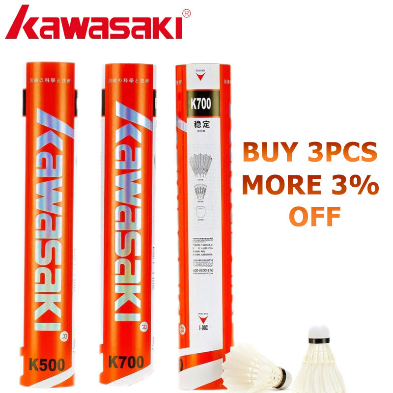 Kawasaki King Kong 700 upgrade Feather Badminton Shuttlecock For Clubs & Training Racquet Sports Speed 76 77 Durable Badminton B