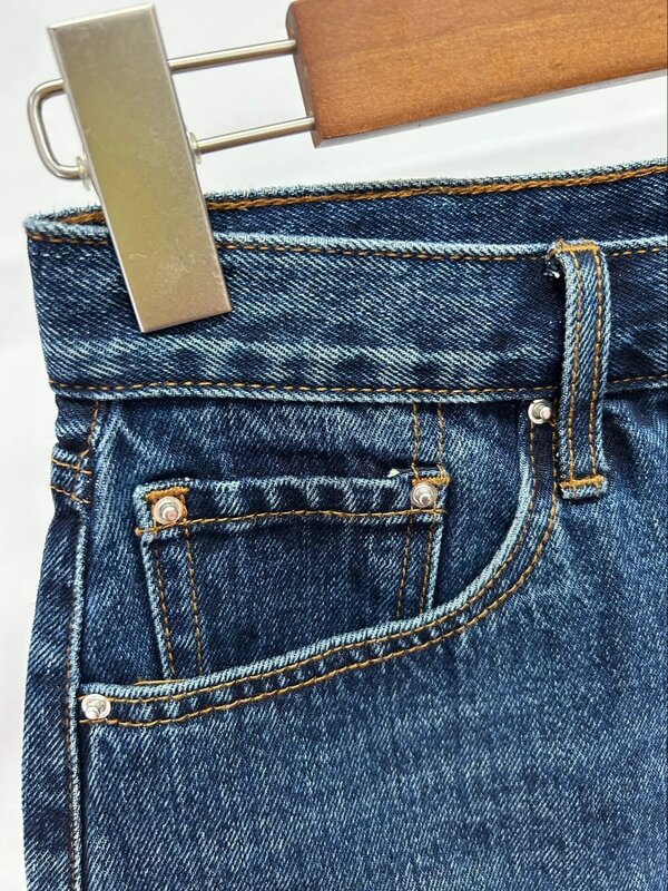 Shorts jeans de zíper monocromático feminino, jeans de cintura alta com bolsos, tudo combina, casual, verão