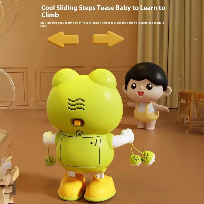 Elektroniczne zwierzęta dla dzieci tańczące zabawki z huśtawką lekka muzyka Cartoon zwierząt dziecko uczące się pełzającego się zabawkami na prezenty