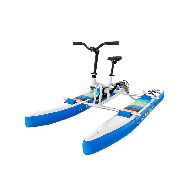 Factory direct sales customizable children inflatable floating bicycle children water pedal bicycle hot sale