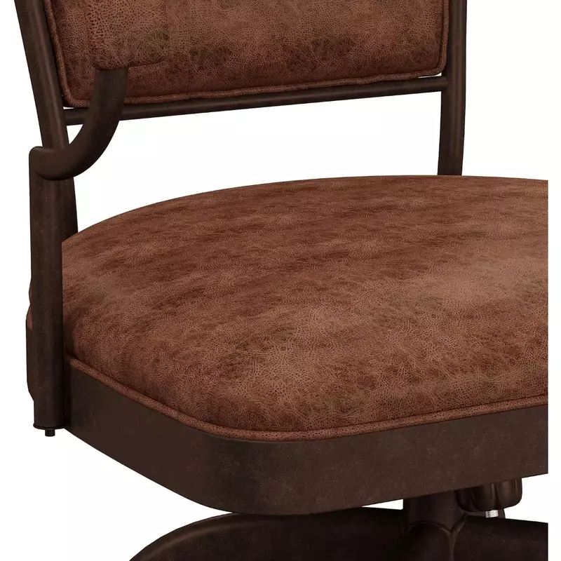 Вращающийся барный стул с состаренной бронзовой отделкой