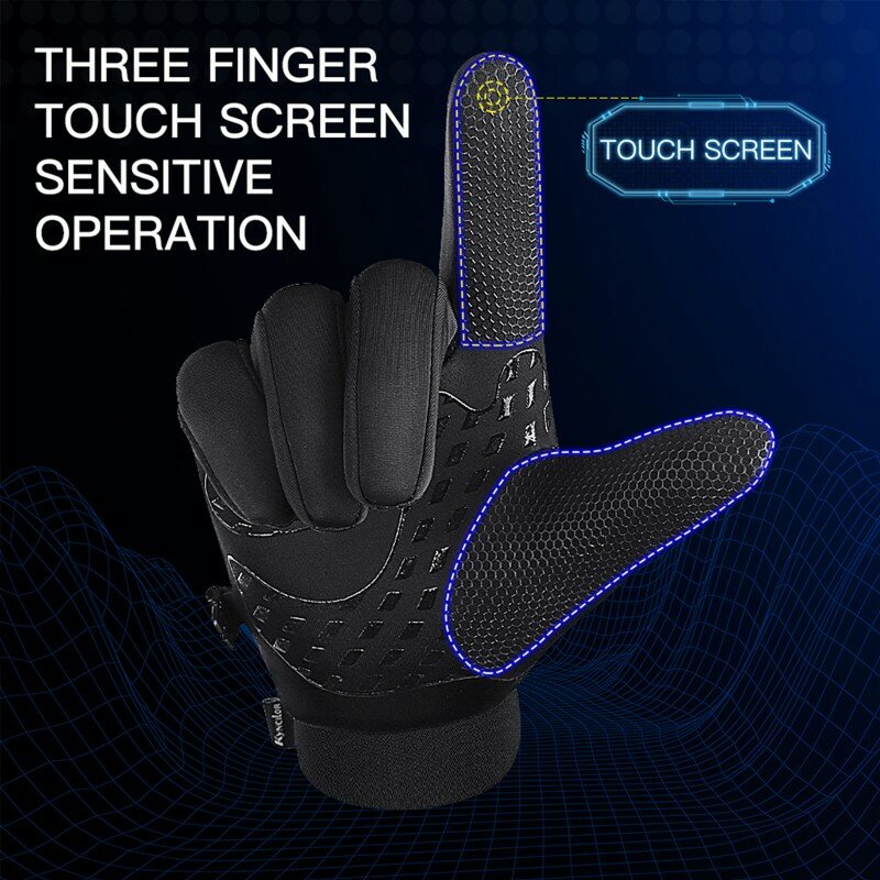 Нескользящие перчатки для работы с сенсорным экраном, легкие перчатки с закрытыми пальцами для весны и лета, уличные перчатки для горного велоспорта