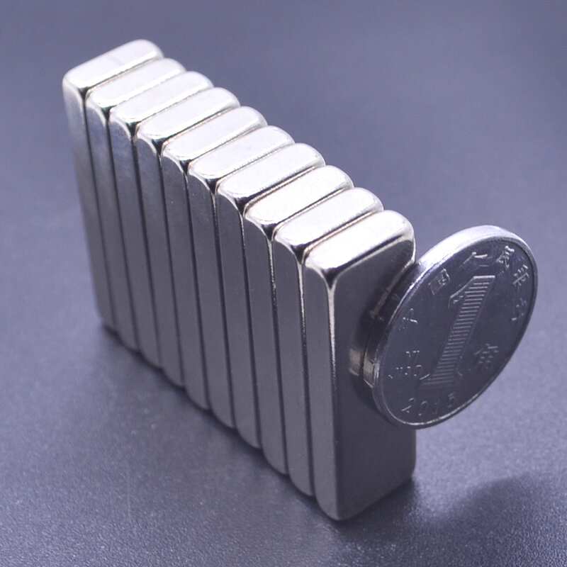 Magnet Neodymium kuat, 1 ~ 100 buah 30x10x4 blok Magnet N35 kuat 30mm x 10mm lembar Super magnetik permanen 30x10x4mm Magnet Neodymium kuat 30*10*4