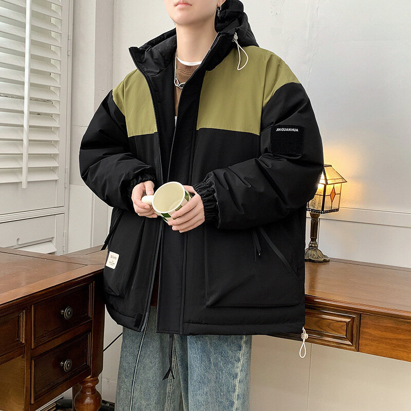Мужская зимняя модная свободная стеганая куртка размера плюс большого размера 7XL 8XL, зимнее пальто