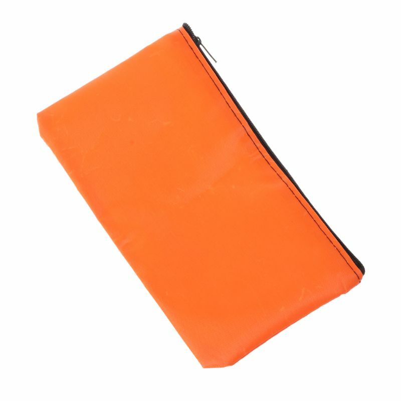 Small Hand Bags Storage Water-Resistant Zipper Bag Hand Tool Bag Fitting for Small Items Fishing Staff Orange