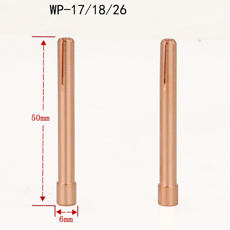 5ชิ้น/ล็อตอาร์กอน TIG ไฟฉาย Consumable 1.0Mm-3.2Mm Tig Collet สำหรับ WP17 WP18 WP26 TIG Tungstens ขั้วไฟฟ้า Collet