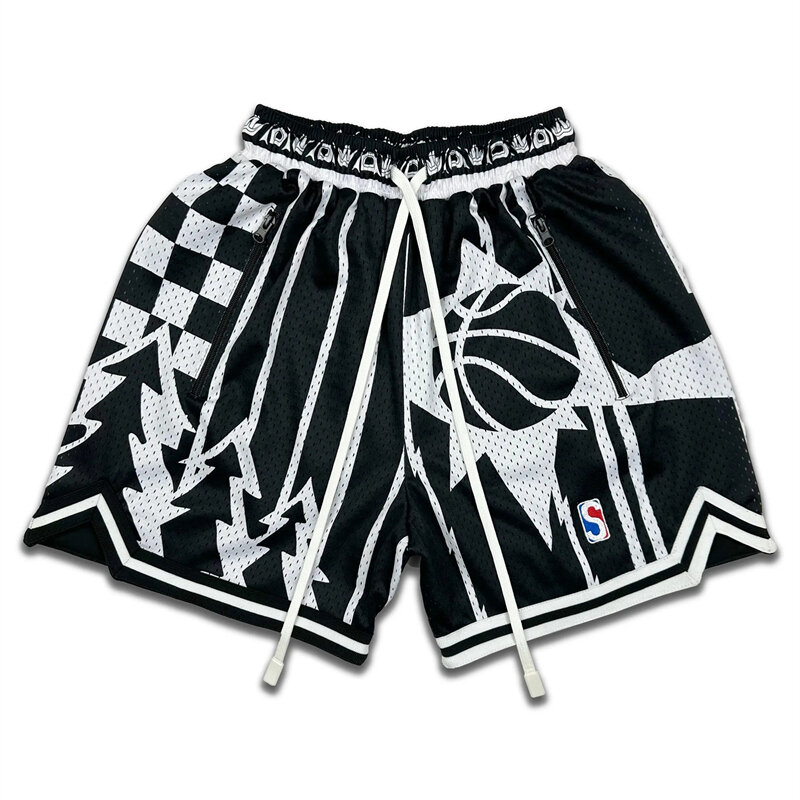 Pantalones cortos de baloncesto con bolsillo para hombre, Shorts deportivos de malla transpirable para bicicleta, Fitness y playa, 2023