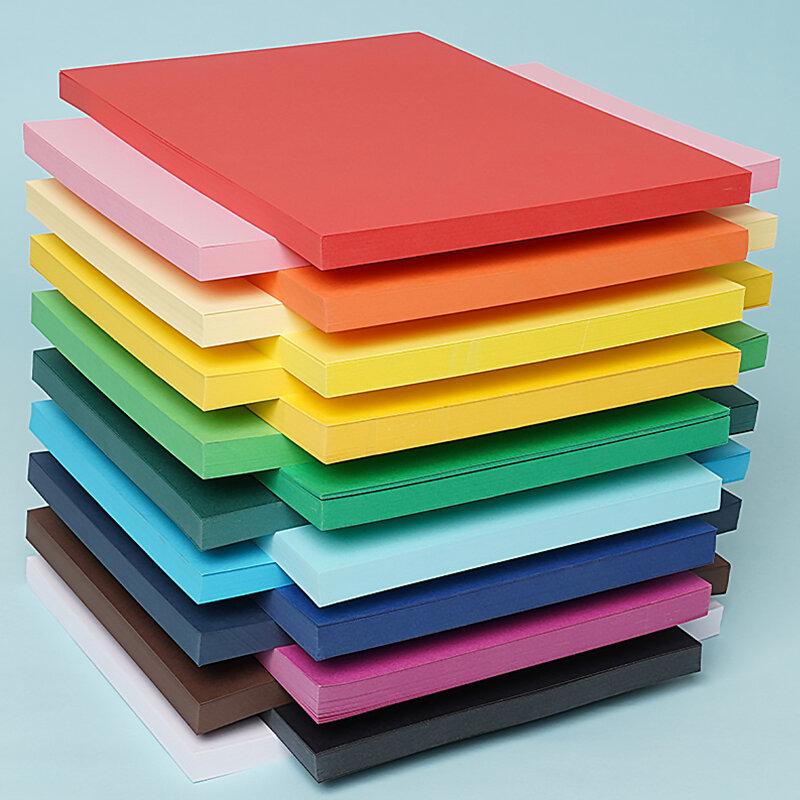 Carton multicolore pour enfants, 50 feuilles de papier spécialisé, 230 g/m², fabriqué à la main, artisanat
