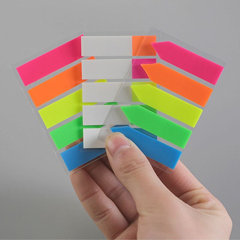 Bloc de notas fluorescentes, papel adhesivo de Color caramelo, 100 hojas