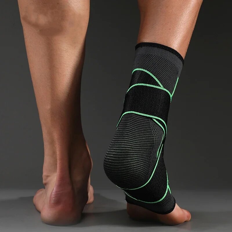 1 buah penopang pergelangan kaki perban bertekanan pelindung penjepit pergelangan kaki tali kaki sabuk elastis Aksesori Badminton Kebugaran olahraga Gym