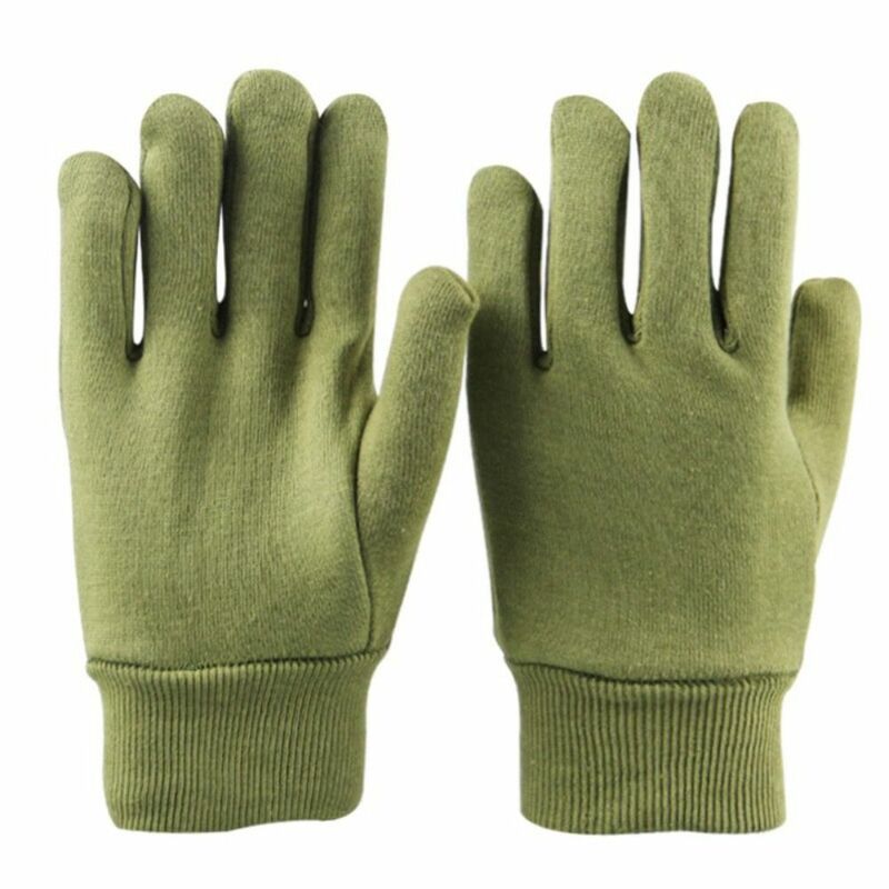 ถุงมือทำงานสีเขียวทหารถุงมือกันหนาวแบบยืดหยุ่น, ถุงมือกันหนาวถุงมือทนความร้อนกันอุณหภูมิกันลื่น