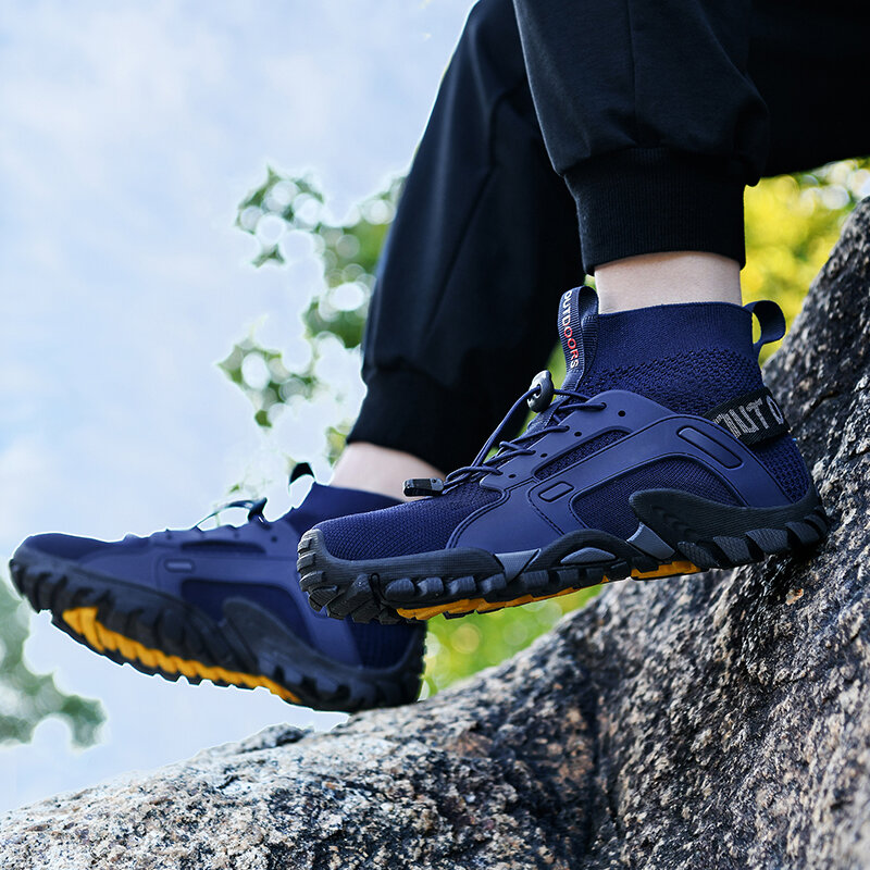 Bottes Dulskip coordonnantes pour hommes, chaussures de randonnée respirantes, chaussures de sport d'extérieur, trekking, escalade, été