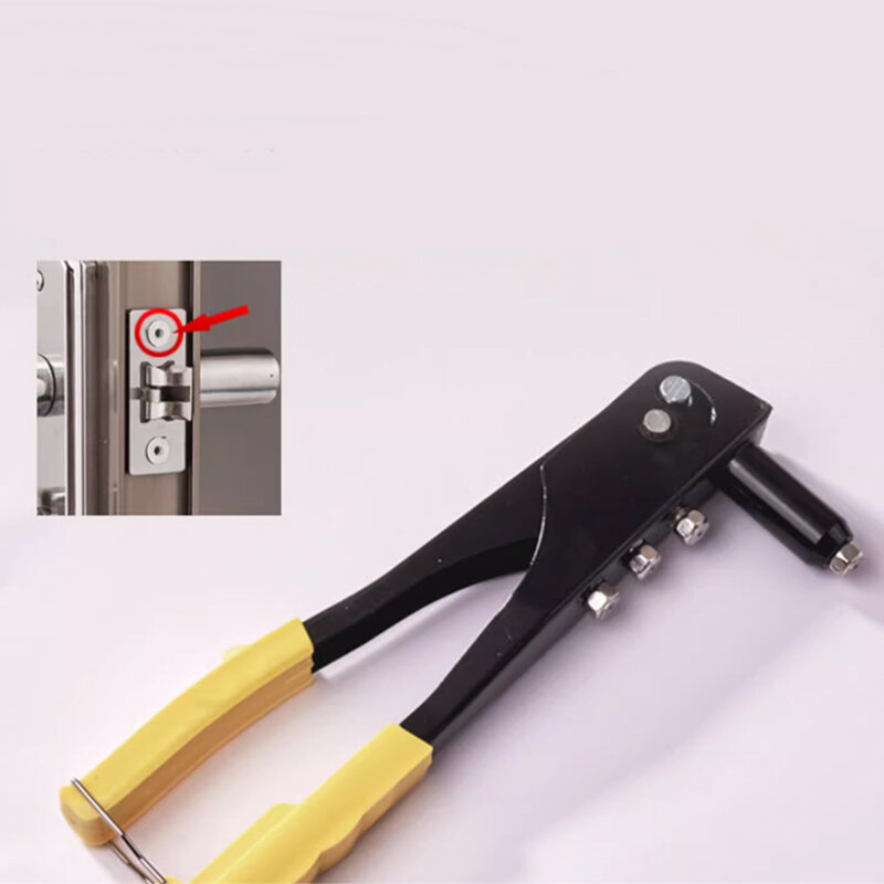 Hand Riveter Rivet Gun 2.4-4.8mm Rivets Metal Plastic Leather Home Improvement Pulling Core Industrial Grade Door Lock Manual