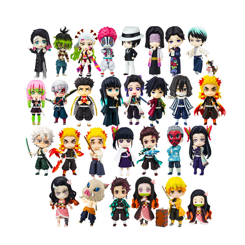 BANDAI Figuarts-Modèle de figurine d'anime, Mini Demon Slayer, Kimetsu No Yaiba, Tanjiro Mitsuri, Oke Roji, Nezuko, Daki Muichiro Tokito