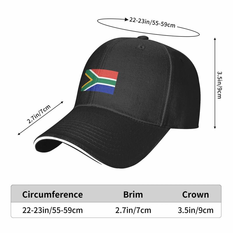 Czapka z daszkiem z flagą Afryki Południowej Rave kapelusz turystyczny moda plażowa czarna ciężarówka czapki dla mężczyzn damska