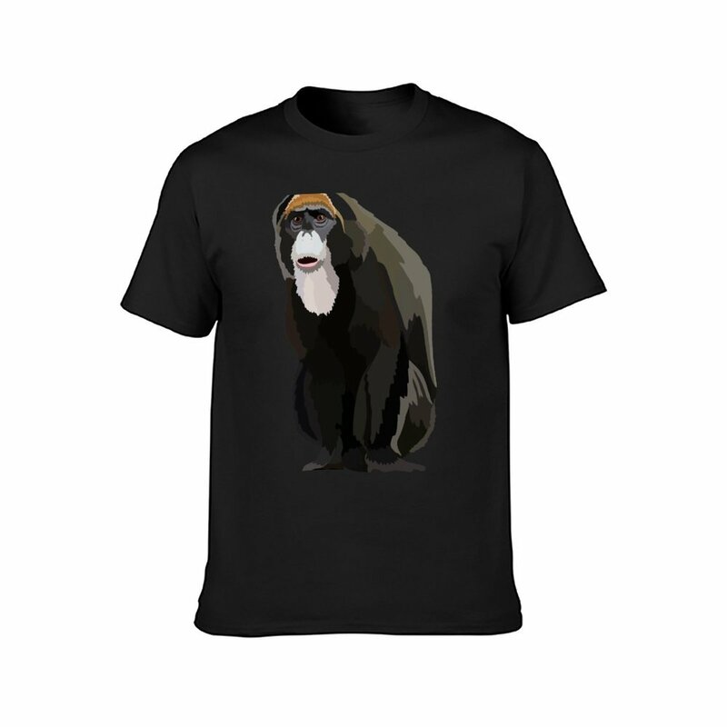 Camisa de manga curta masculina T, D é para o Macaco T-Shirt De Brazza, Personalizar camisas para meninos