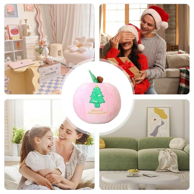 Boneka buah Natal, mainan mewah buah empuk multifungsi, bantal empuk empuk, dekorasi bantal kartun lucu untuk anak perempuan dan laki-laki
