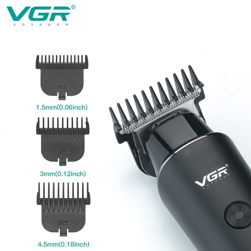 Триммер для волос VGR, профессиональные электрические триммеры, Беспроводная Машинка для стрижки волос, перезаряжаемая, дисплей светодиодный V 937
