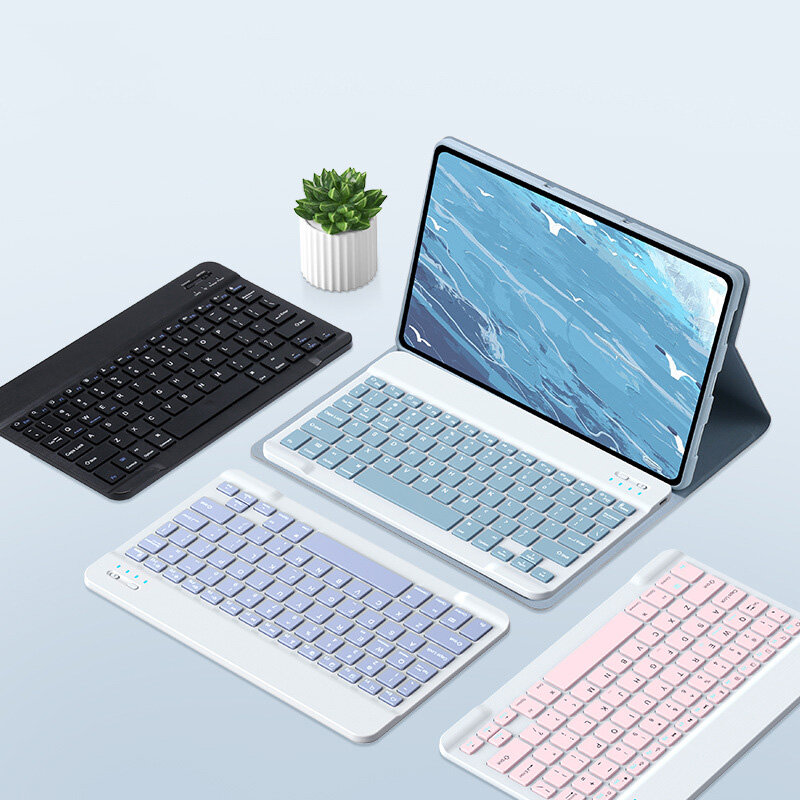 Bluetooth magnetische Tastatur und Ständer für Lenovo Tablet Pad 10,6 6,5-Zoll-bunte Tastatur Englisch