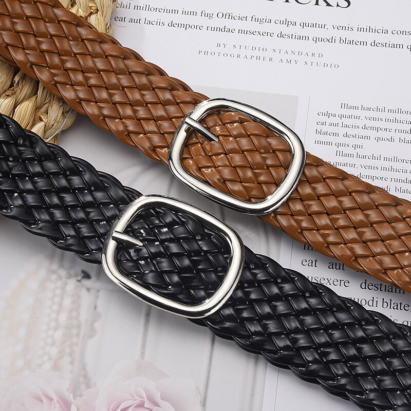 Cinturón de cuero genuino con hebilla para mujer, cinturón de diseñador de alta calidad, con caja, G140, nuevo, 2023