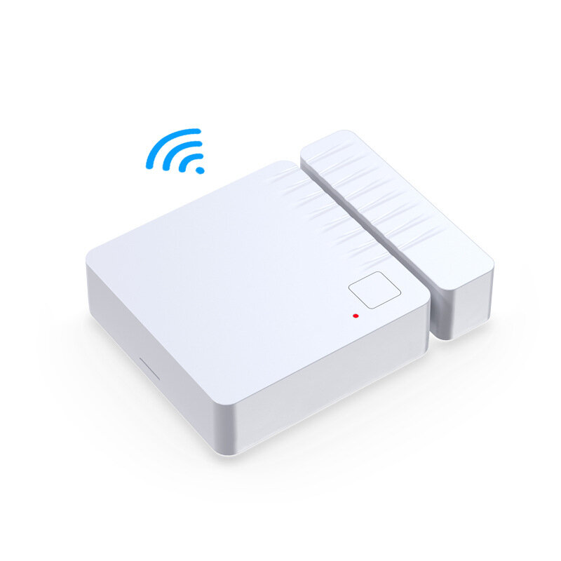 Bel Pintu Tuya Alarm Jendela 130db Doodle Wifi Alarm Pintu Magnet Rumah Pintar Multifungsi Sensor ABS Plastik Keamanan Pembantu Rumah Tangga