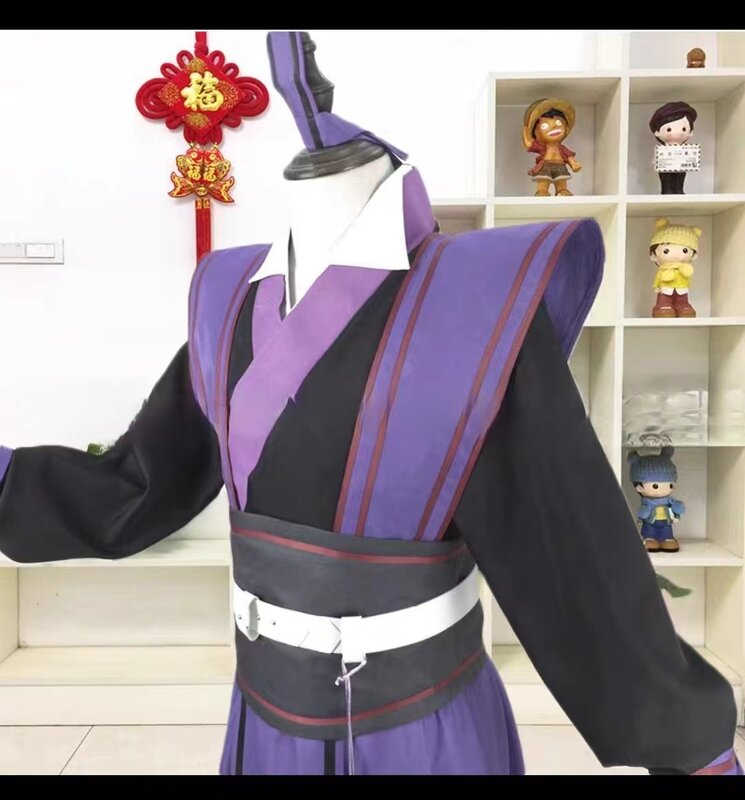Disfraz antiguo de Anime Mo Dao Zu Shi para hombres, traje de Cosplay de Jiang Cheng, ropa de cultivo demoníaco de gran maestro adolescente
