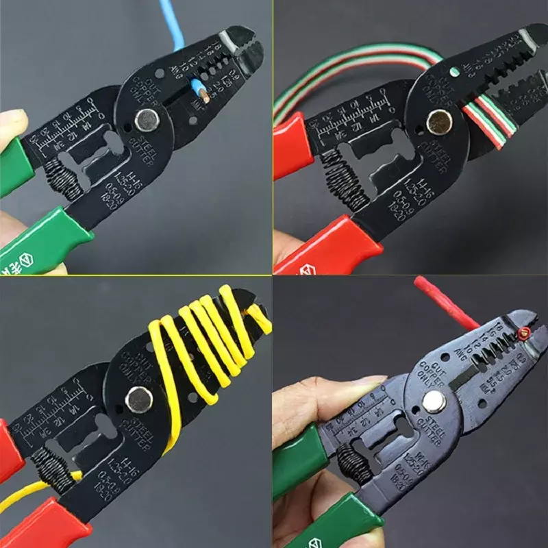 7 in 1 Multifunctional Automatic Strippers for Wire Stripping Terminal Crimping Labor-Saved Electrician Hand Tool