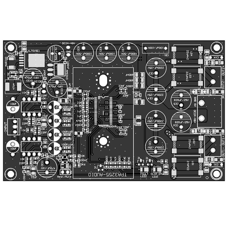 TPA3255 HIFI Digital Amplifier Board TPA3255 Class D Amplifier Board 300Wx2 High Power Audio Power Amplifier Module