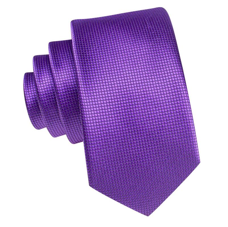 Purple Solid Luxury Designer Silk Tie For Children Handky Child Necktie 120CM Long 6CM Wide Fashion Party Dropship Hi-Tie