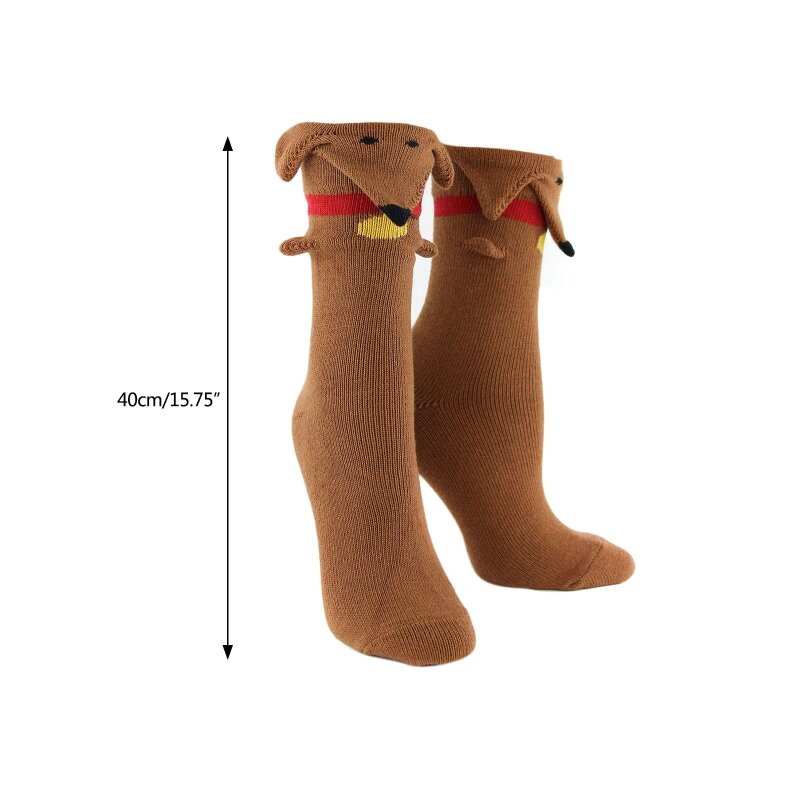 Knit Animal Socks Novelty 3d for Creative Wide Mouth Socks Thick Knitted Floor S Dropship