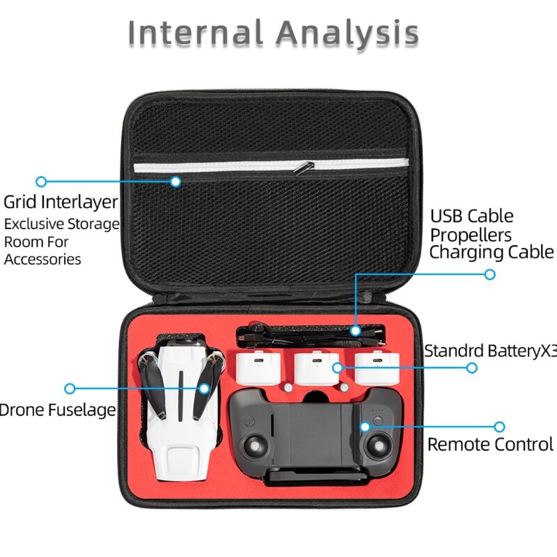 Cocok untuk Fimi X8 Drone Mini penyimpanan untuk kasus Carring tas selempang tas tangan tahan debu tahan air tas penyimpanan bagasi