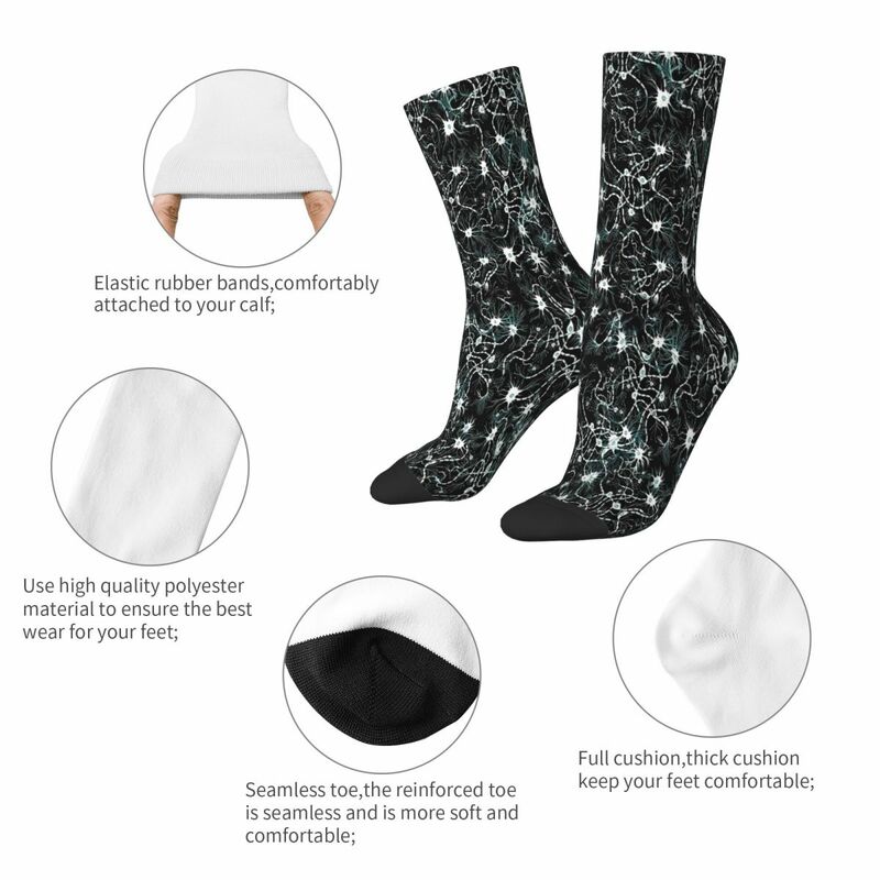 ถุงเท้าเซลล์ประสาทถุงเท้าผู้ชายผู้หญิงถุงน่องโพลีเอสเตอร์ออกแบบได้ตามต้องการ