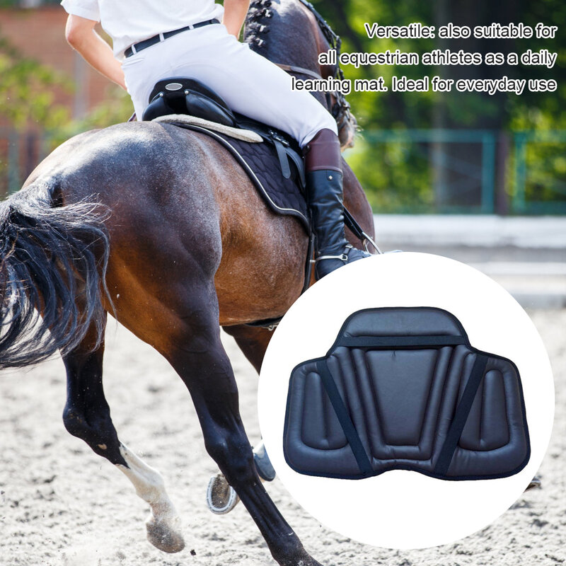 PU Riding Saddle Pad, amortecedor, espessamento Equestrian Seat Cover, almofada de suporte profissional, marrom escuro ao ar livre