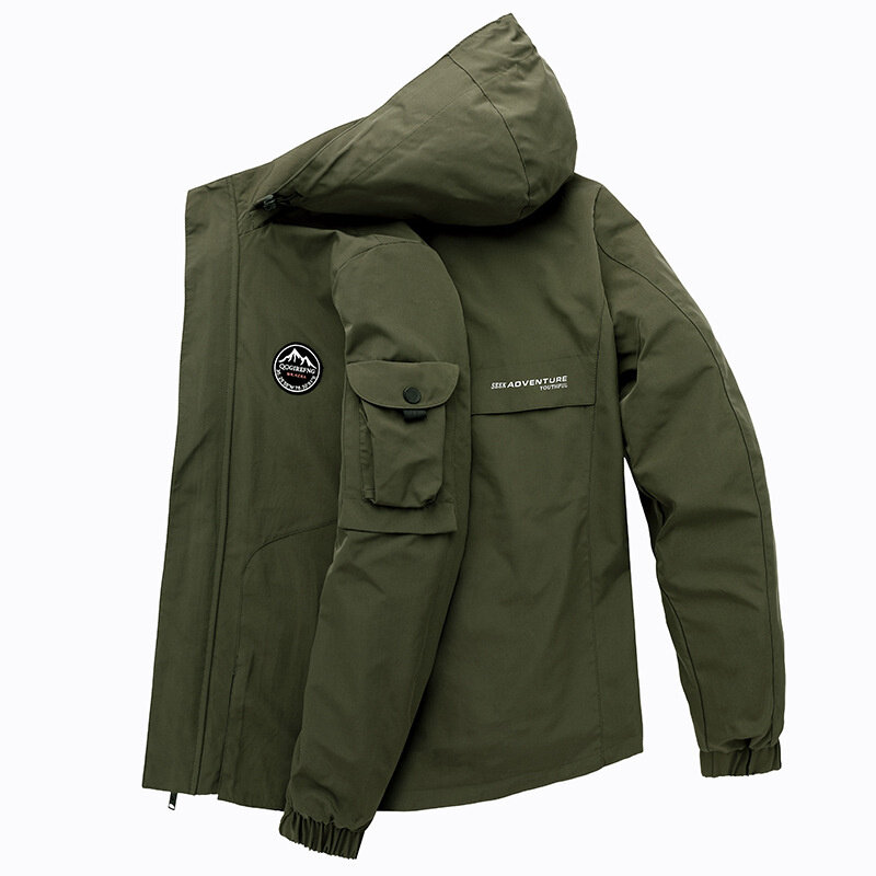 Giacche da Golf giacca nera giacche riscaldanti per esterni giacca a vento parabrezza Baseball Cardigan sportivo Oversize campeggio freddo