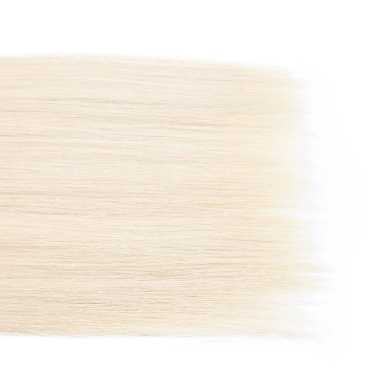 Paquete de cabello humano liso, mechones de 1/3/4 piezas/lote, extensiones de cabello cosido, Color rubio, 8-30 pulgadas, tejido de cabello brasileño