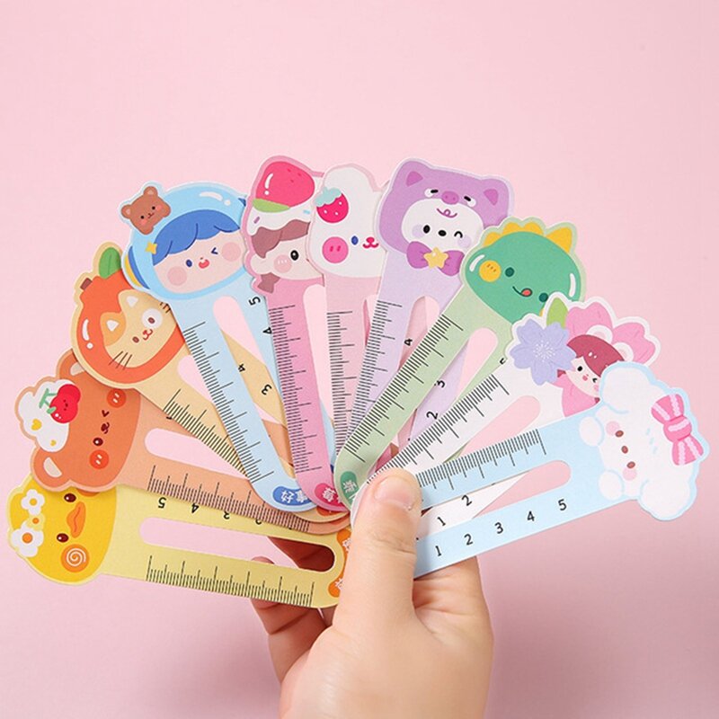50 Pcs Kids' Animal-Themed Bookmarks - Cute, Durable, & Practical Reading Aids/Rulers Durable Easy To Use