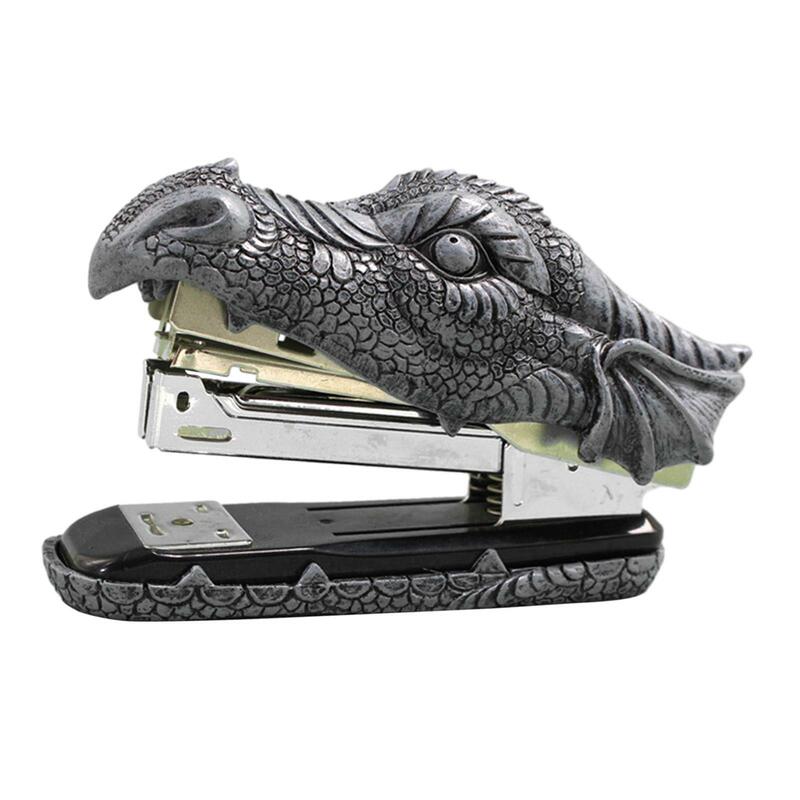 Dragon Head Nietmachine Kantoor Desktop Accessoire Home Decor Hars Briefpapier Verzamelbaar