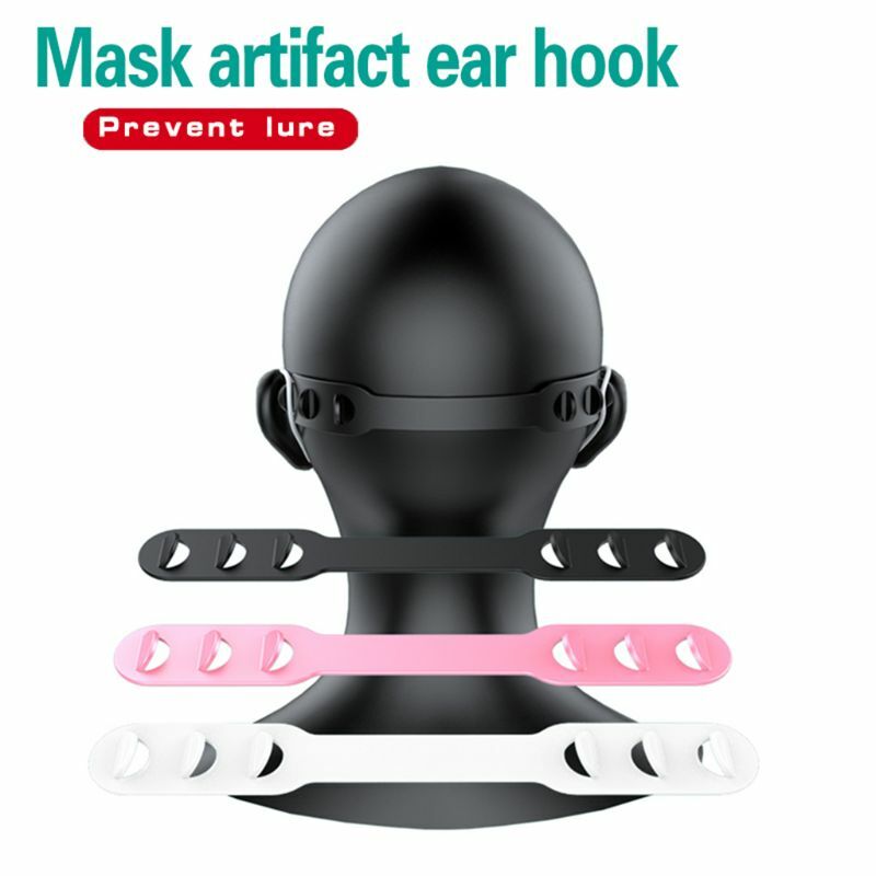 Mascarilla E15E, ganchos para orejas, hebilla fijación, extensión correa ajustable para oreja, máscara