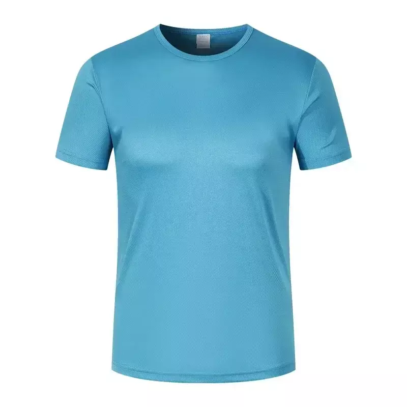 เสื้อยืดพิมพ์โลโก้สำหรับผู้ชายแห้งเร็วสำหรับผู้หญิงชุดวิ่งมาราธอนแขนสั้นชุดกีฬาแบบทำมือ