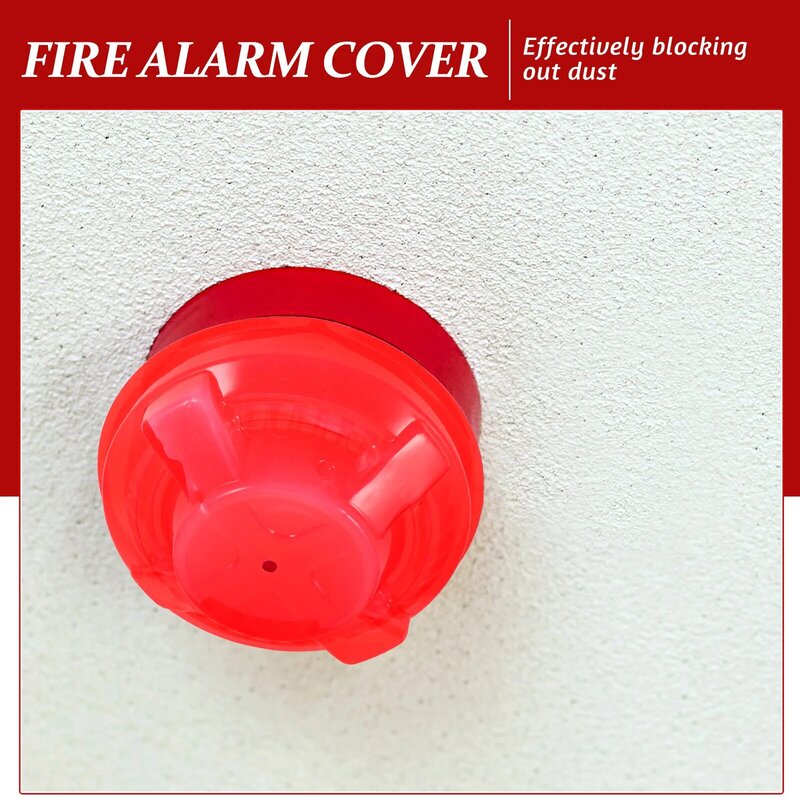 Tampa decorativa do alarme do detector do fumo, protetor do alarme do incêndio