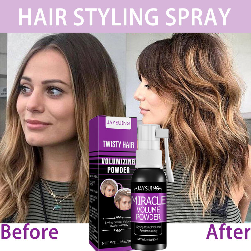 Hair Styling Spray Fluffy Volumizing Hair Spray Refreshing No Wash Oil Control Hair Styling Spray Curly Hairdressing Styling