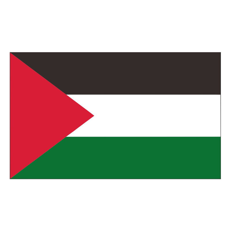 Stiker mobil bendera Palestina, stiker dinding mobil 2 "X1" inci 20 buah