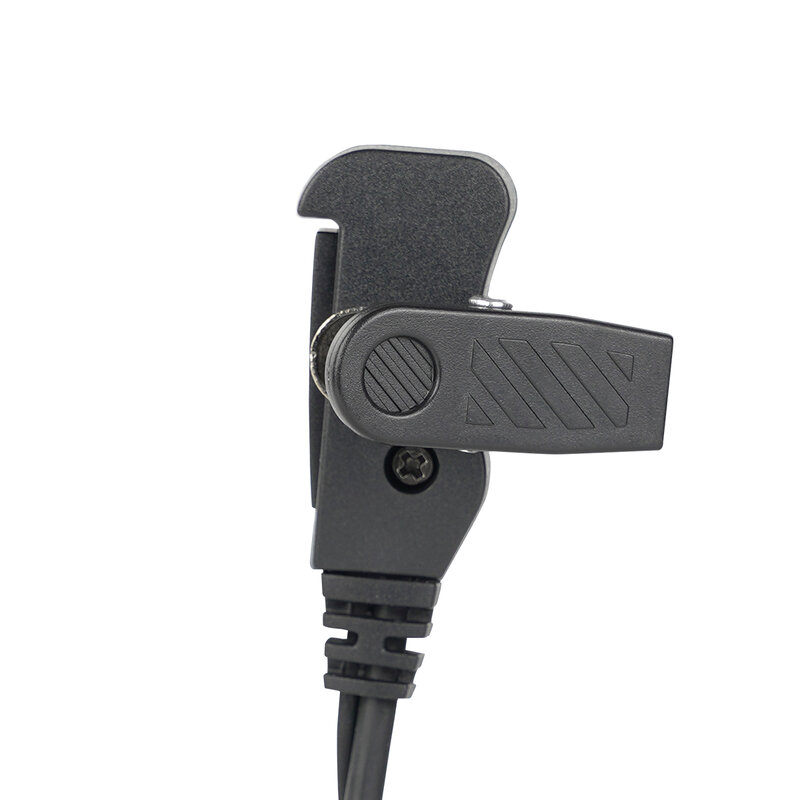 Retevis-EEY002 Único fone de agulha com microfone PTT, fone de ouvido para RETEVIS, RT22P, RT622P, RB619, RB19, B63S, B3S, 3,5mm